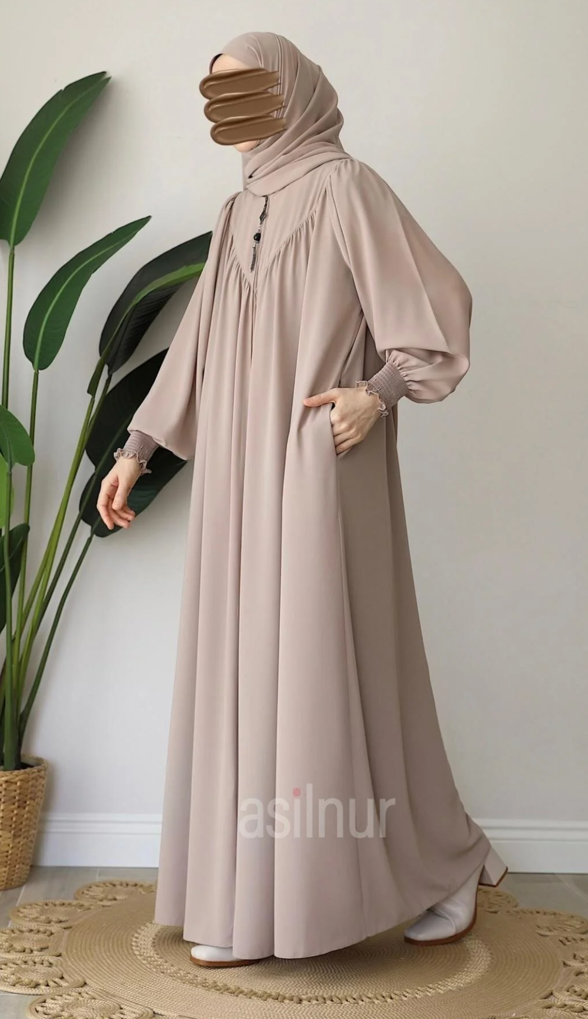 ASİLNUR مجموعة شال Elif Ferace مع هدية