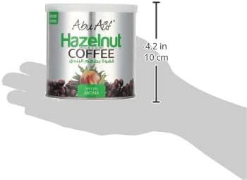 ابو عوف قهوة بالبندق - 200 غرام، أجود حبوب القهوة، تحميص متوسط، زبدة كريمية وبندق وشوكولاتة، قهوة سريعة التحضير برائحة خاصة