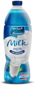 Almarai Plain Skimmed Milk Pet Bottle 1.5 Liter / المراعي لبن خالي الدسم 1.5 لتر