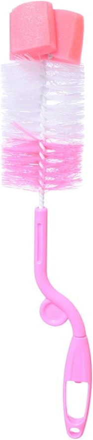 2-Piece Bottle Cleaning Set - Pink / مجموعة تنظيف الزجاجات من قطعتين - وردي
