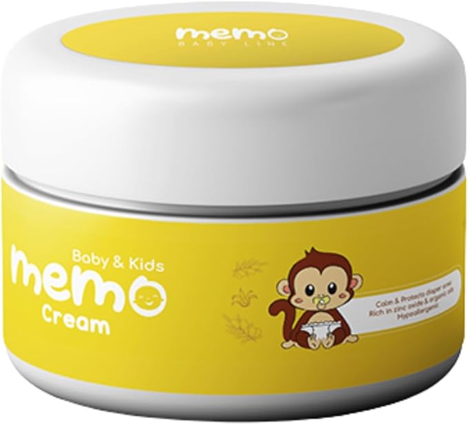 Memo Diaper Cream 200 ML / كريم حفاضات الأطفال والرضع من ميمو، 200 مل