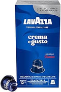 Lavazza Nespresso crema e gusto / كبسولات كريما اي غوستو كلاسيكو متوافقة مع نسبريسو من لافازا، 10 كبسولات، ازرق