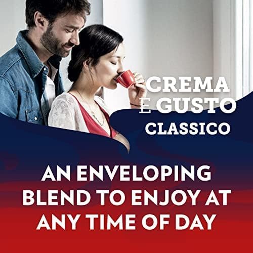 Lavazza ground coffee blend, crema e gusto classico, arabica & robusta - dark roast, 250 g / مزيج بن مطحون من لافازا، كريما اي جوستو كلاسيكو، ارابيكا وروبوستا - تحميص داكن، 250 جرام، أرض، علبة
