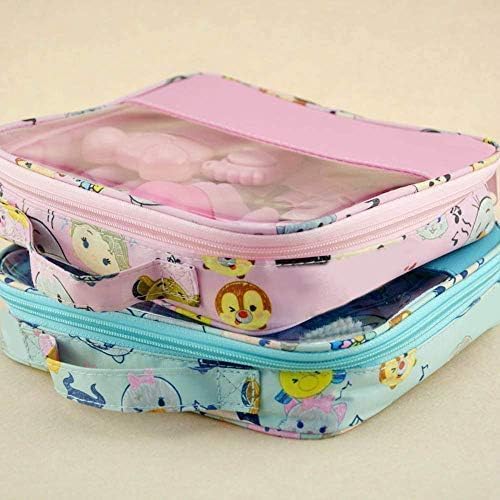 Newborn Grooming Home Use with Carry Bag (Pink) / مجموعة العناية بالطفل فن مومنت مكونة من 13 قطعة/مجموعة مستلزمات العناية الصحية الأساسية لحديثي الولادة للسفر والاستخدام المنزلي مع شنطة حمل من مونف-فين (وردي)