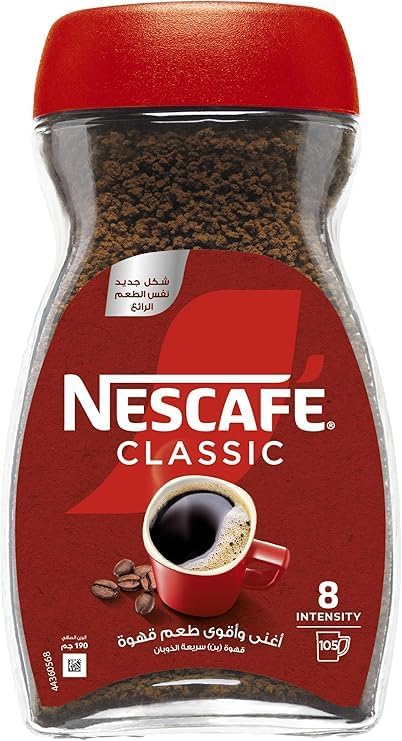 NESCAFÉ Classic Jar 190g / برطمان كلاسيك من نسكافيه، 190جم