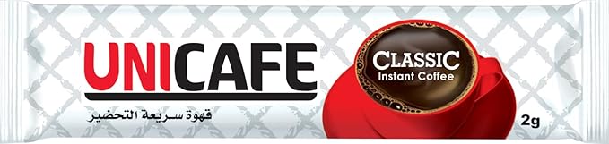 Unicafe Classic Instant Coffee 2 g, 25 Sachets / قهوة كلاسيكية سريعة التحضير من يونيكافيه 2 غرام، 25 كيس