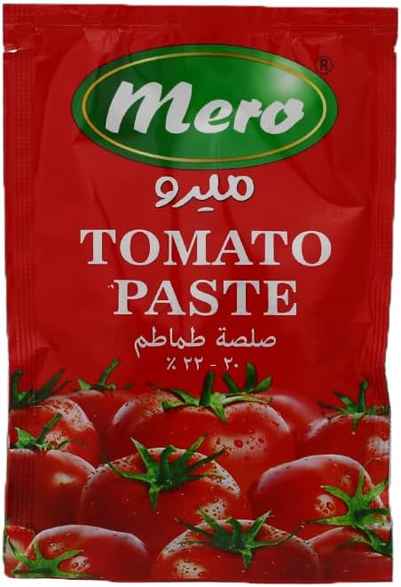 Mero Tomato Paste Box Of Sachet 24*35g /صندوق أكياس صلصة طماطم 24 قطعة من ميرو، 35 جم