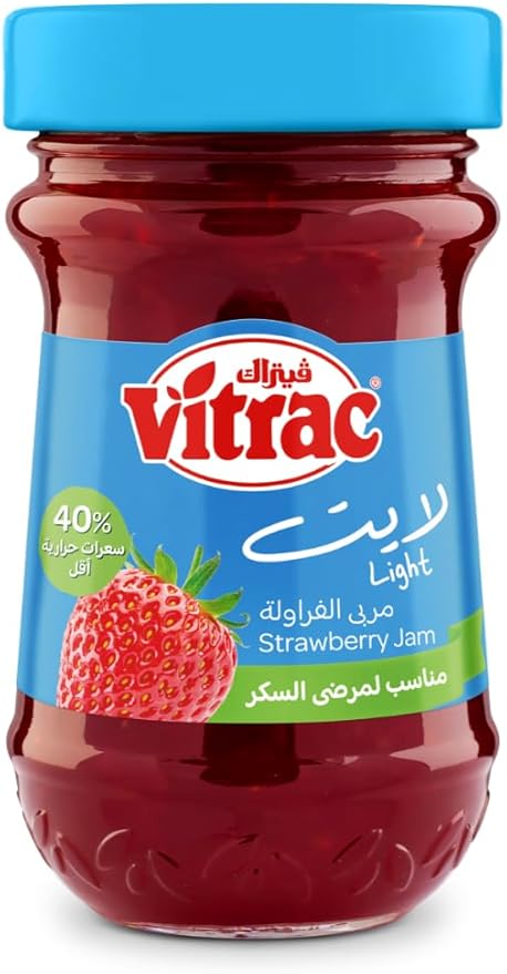 Vitrac strawberry light jam, 220 gm / مربى الفراولة الخفيف من فيتراك، 220 جرام