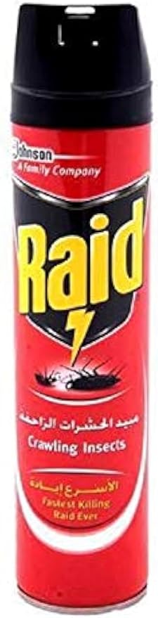 Raid Aqua Active Crawling Insects Killer Spray- 300Ml / ريد اكوا اكتيف مبيد الحشرات الزاحفة، 300 مل