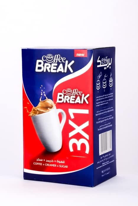 Coffee Break High Cofee Mix 3 In 1-12 Sachat, 18 gm / خليط قهوة هاي كوفي 3 في 1 من كوفي بريك -12 كيس، 18 جرام