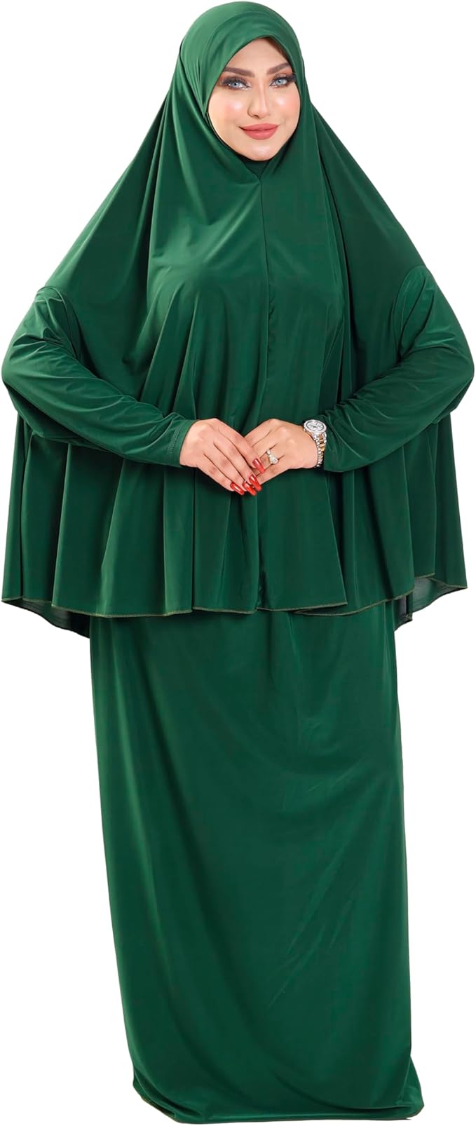 Solid Prayer Drop Cotton Feel Comfortable and Cool Fiber Material - Modern Plain Prayer Set Fits All Taste / إسدال للصلاة سادة من القطن بملمس مريح ورائع - طقم صلاة عصري سادة يناسب جميع الأذواق