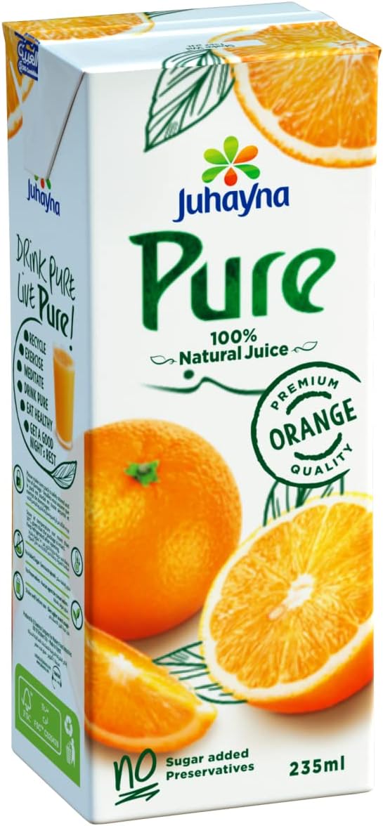 Juhayna Pure Orange Juice -235 ml / جهينة بيور عصير برتقال 235 مل