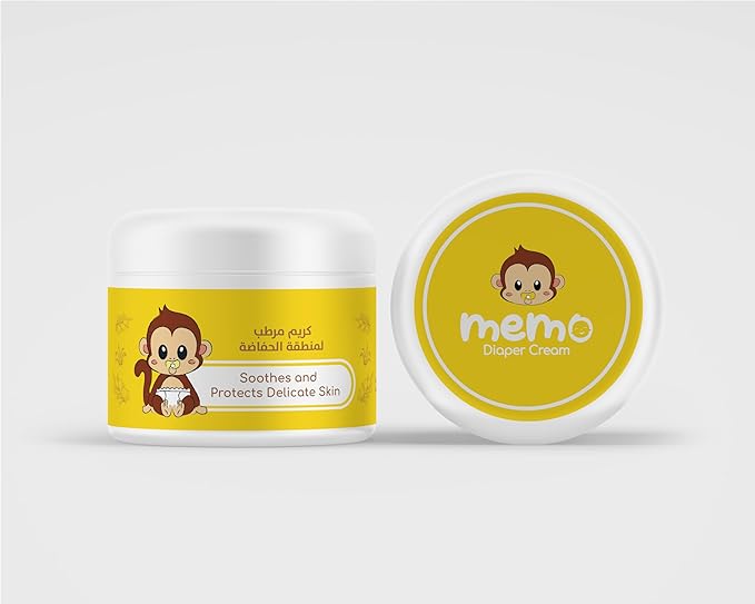 Memo Diaper Cream 200 ML / كريم حفاضات الأطفال والرضع من ميمو، 200 مل