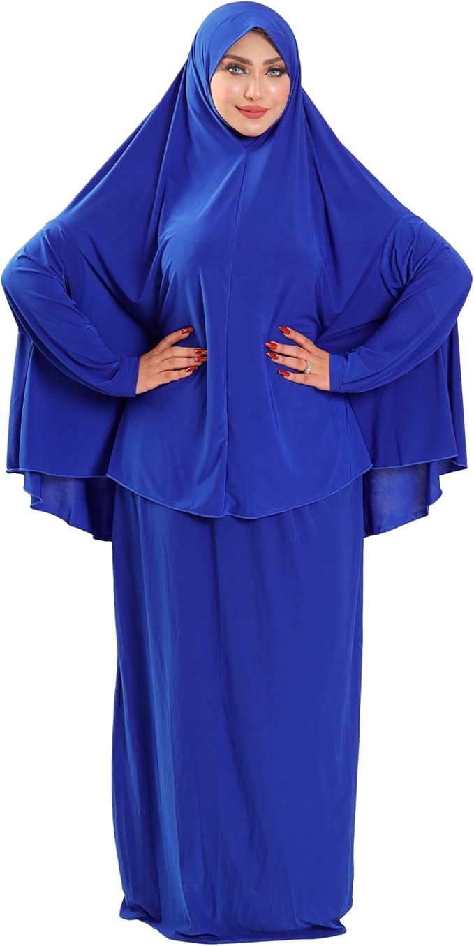 Solid Prayer Drop Cotton Feel Comfortable and Cool Fiber Material - Modern Plain Prayer Set Fits All Taste / إسدال للصلاة سادة من القطن بملمس مريح ورائع - طقم صلاة عصري سادة يناسب جميع الأذواق