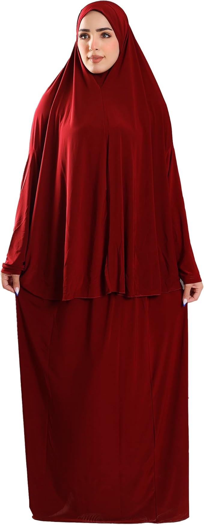 Solid Prayer Drop Cotton Feel Comfortable and Cool Fiber Material - Modern Plain Prayer Set Fits All Taste / إسدال للصلاة سادة من القطن بملمس مريح ورائع - طقم صلاة عصري سادة يناسب جميع الأذواق