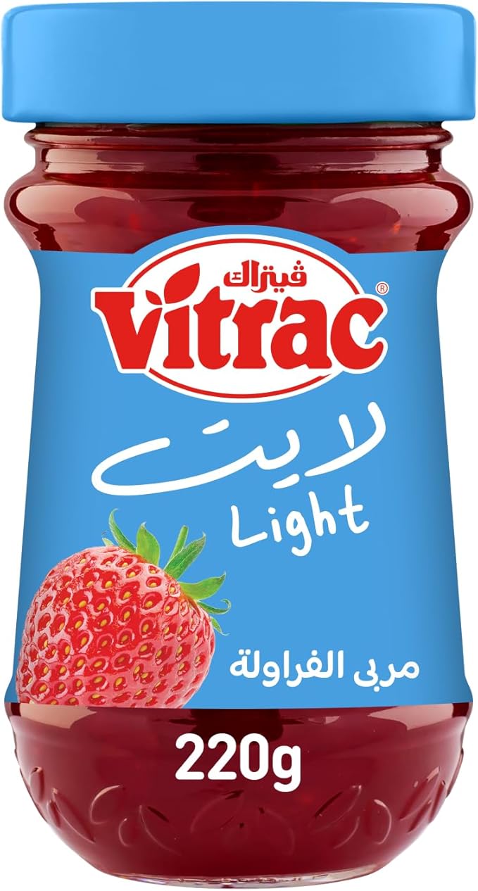 Vitrac strawberry light jam, 220 gm / مربى الفراولة الخفيف من فيتراك، 220 جرام
