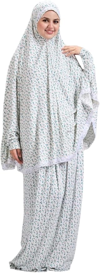 اسدال صلاة خمر وجبة للصلاة للنساء .مقاس واحد (متعدد الالوان) جودة خامه عالية من القطن الناعم ليكرا