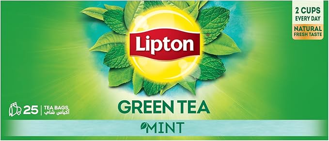 Lipton Green Tea Mint, 25 teabags / ليبتون نعناع أخضر