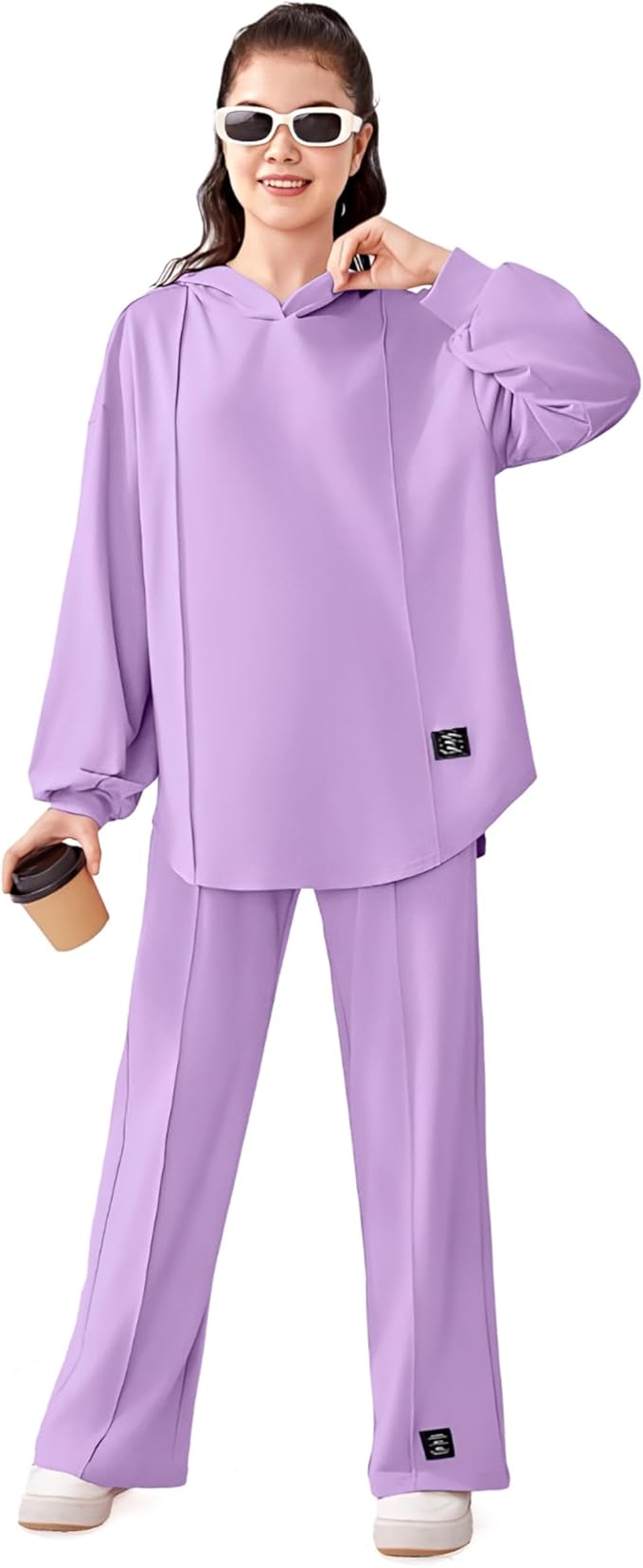 طقم رياضي نسائي من رومبا – خامة قطن ناعم ومريح مقاوم للتجاعيد والوبر - ترنج رياضي للبنات والنساء بغطاء للرأس من رومبا