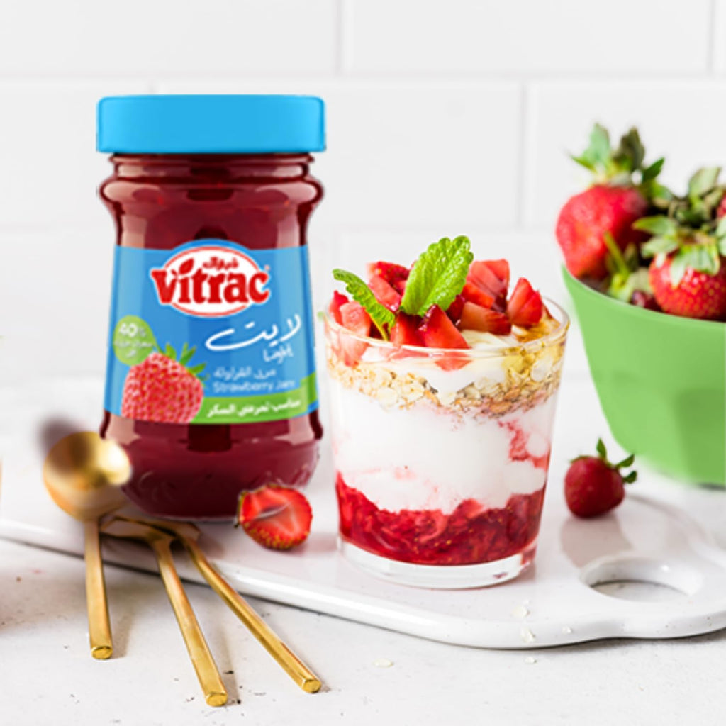 Vitrac strawberry light jam, 220 gm / مربى الفراولة الخفيف من فيتراك، 220 جرام