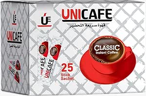 Unicafe Classic Instant Coffee 2 g, 25 Sachets / قهوة كلاسيكية سريعة التحضير من يونيكافيه 2 غرام، 25 كيس