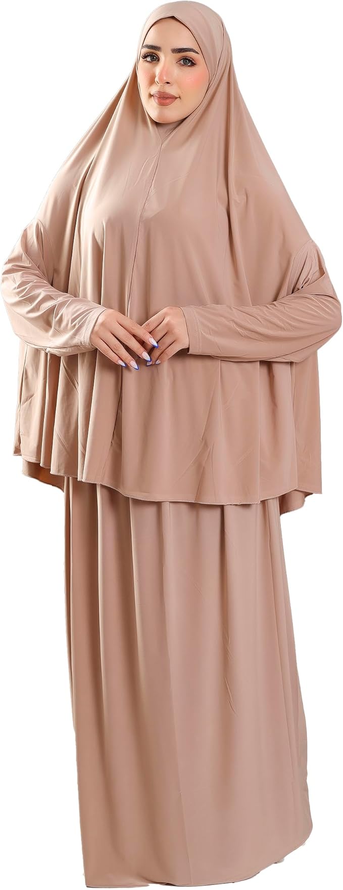 Solid Prayer Drop Cotton Feel Comfortable and Cool Fiber Material - Modern Plain Prayer Set Fits All Taste / إسدال للصلاة سادة من القطن بملمس مريح ورائع - طقم صلاة عصري سادة يناسب جميع الأذواق