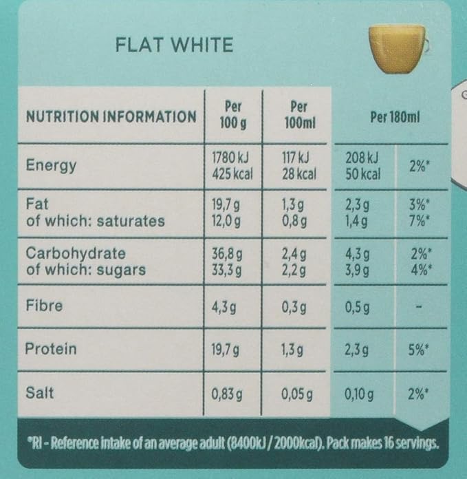 Nescafe Dolce Gusto - Flat White - 16 Capsules / كبسولات نسكافيه دولتشي جوستو - ابيض مسطح - 16 كبسولة