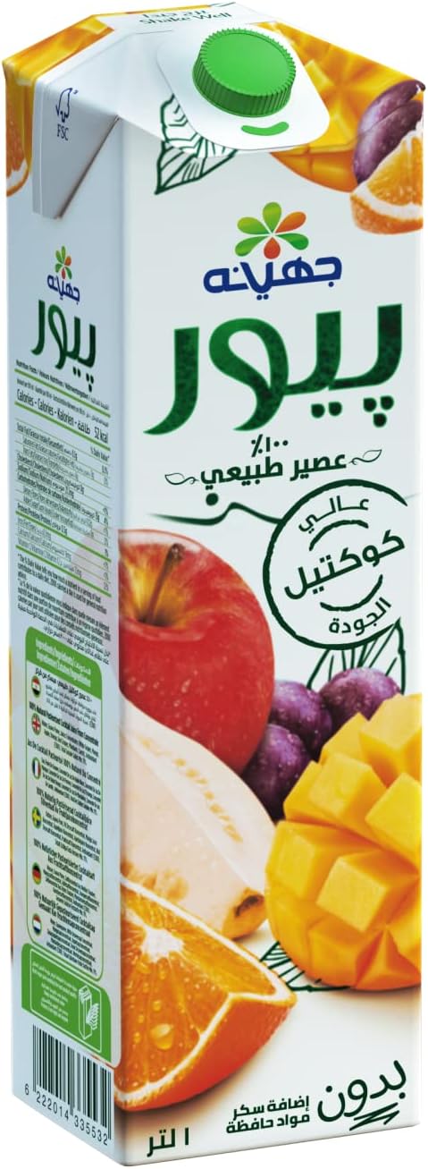 Juhayna pure cocktail juice, 1 liter / عصير كوكتيل نقي من جهينة - 1 لتر