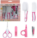 Baby Nail Care - Care Kit Nail Clippers Hairbrush / العناية بأظافر الطفل - مجموعة العناية بالطفل ومجموعة التنظيف للتنظيف الشخصي اليومي للرضع، مجموعة مانيكير حديثي الولادة، مجموعة العناية بصحة الطفل، مقص أظافر، فرشاة شعر.