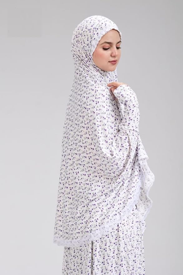 اسدال صلاة خمر وجبة للصلاة للنساء .مقاس واحد (متعدد الالوان) جودة خامه عالية من القطن الناعم ليكرا