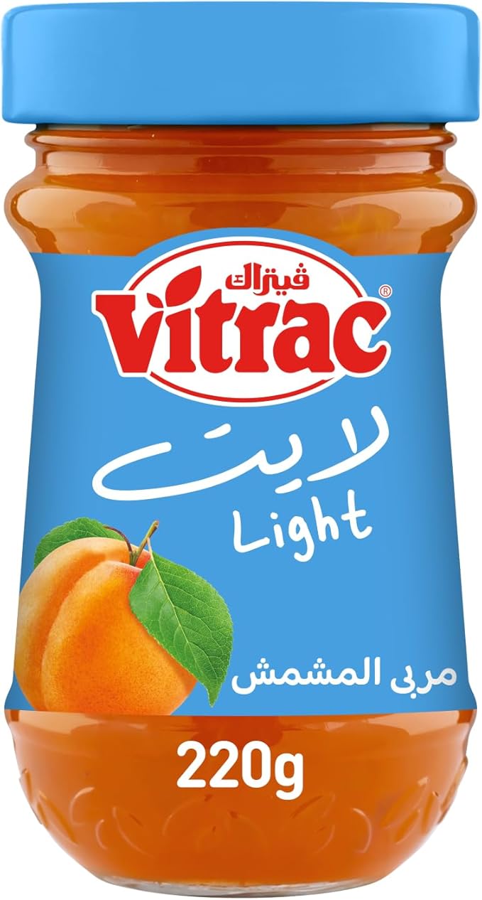 Vitrac apricot diet jam- 220 gm / مربى مشمش من فيتراك، 220 جرام