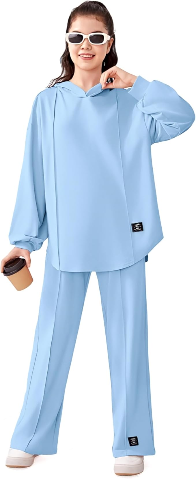 طقم رياضي نسائي من رومبا – خامة قطن ناعم ومريح مقاوم للتجاعيد والوبر - ترنج رياضي للبنات والنساء بغطاء للرأس من رومبا