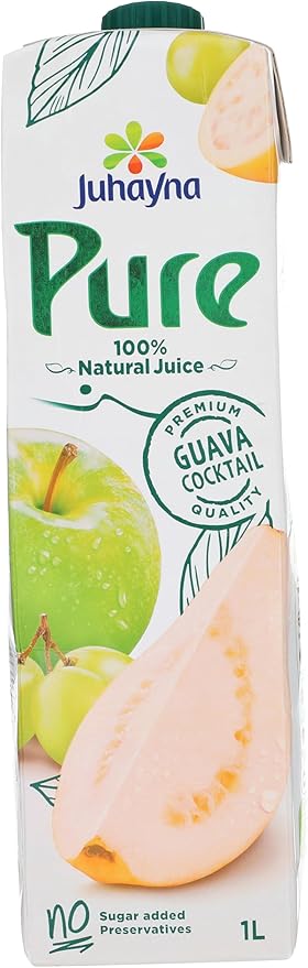 Juhayna pure guava cocktail, 1 liter / عصير بيور كوكتيل الجوافة من جهينة، 1 لتر
