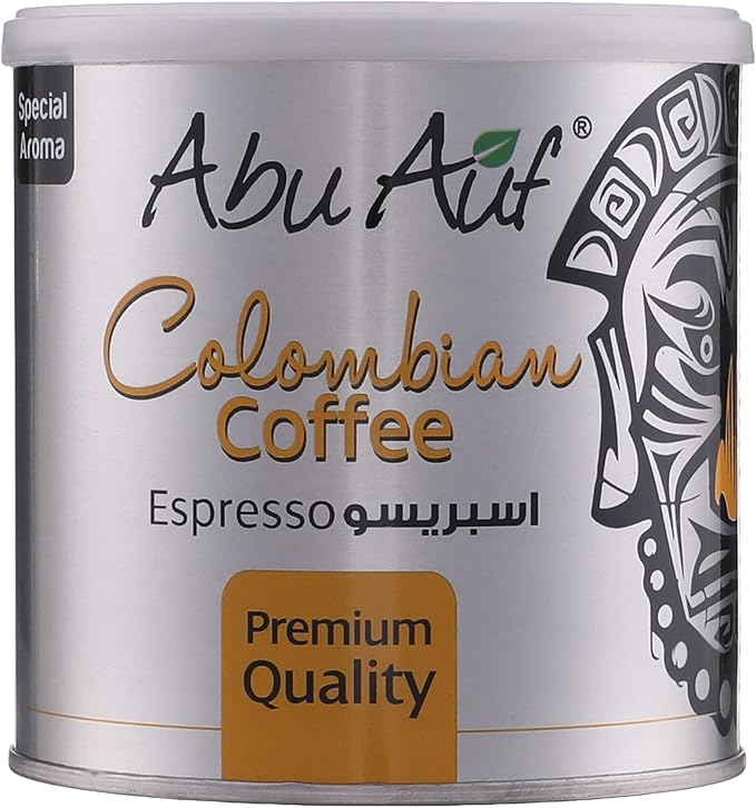 Abu Auf Columbian Coffee Espresso 200g ( grinded ) / أبو عوف بن أسبرسو مطحون 200 جم