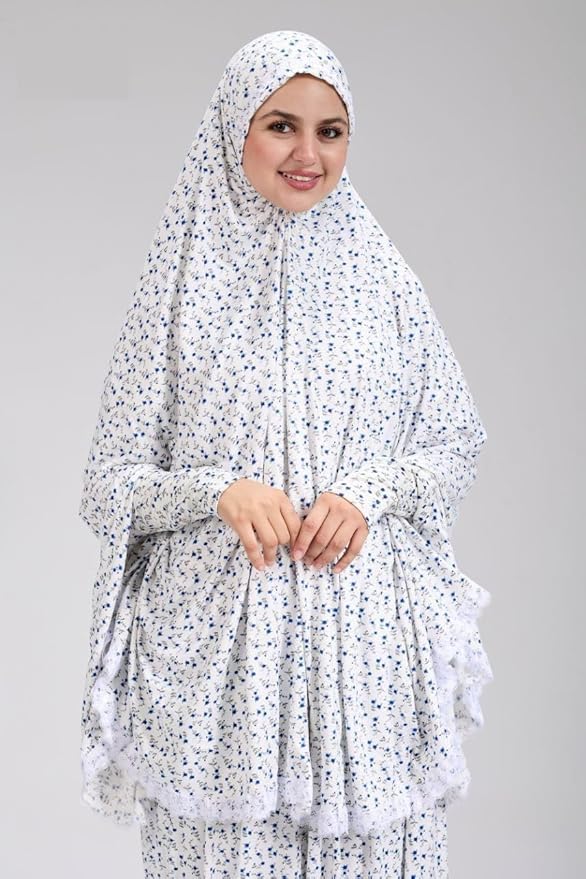 اسدال صلاة خمر وجبة للصلاة للنساء .مقاس واحد (متعدد الالوان) جودة خامه عالية من القطن الناعم ليكرا