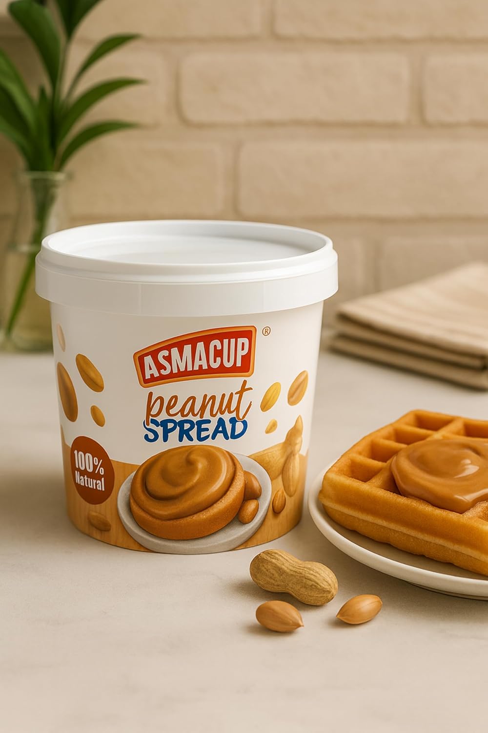 زبدة فول سوداني من اسماك اب، 900 جرام