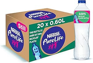 Nestle Pure Life Water carton 0.6L set of 20 / علبة مياه بيور لايف من نستله، 0.6 لتر، مجموعة من 20 قطعة، 100.0 ملليلتر