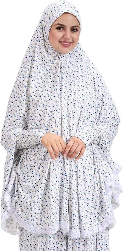 اسدال صلاة خمر وجبة للصلاة للنساء .مقاس واحد (متعدد الالوان) جودة خامه عالية من القطن الناعم ليكرا