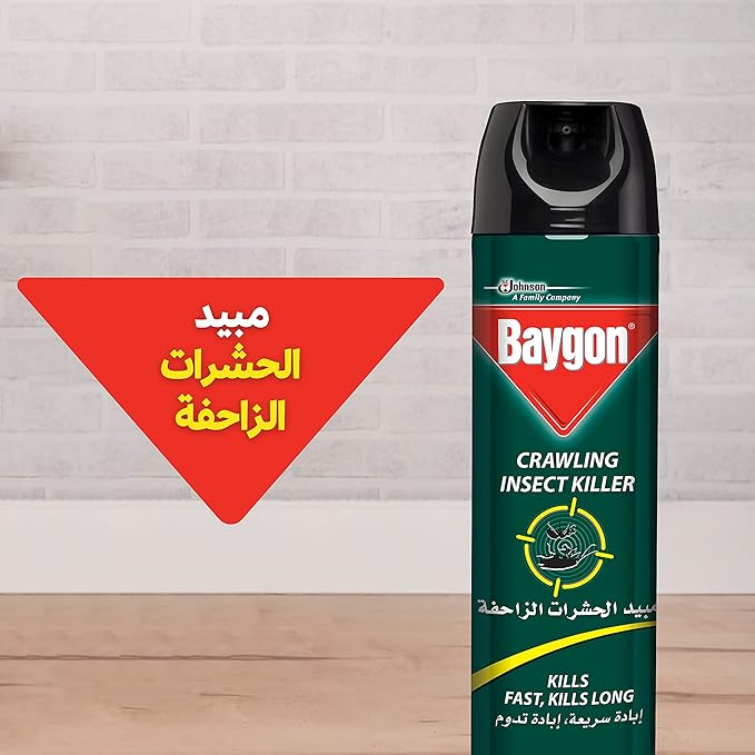 Baygon Crawling Insects Killer, 300 ml / مبيد الحشرات الزاحفة من بايجون، 300 مل