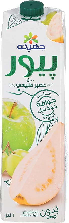 Juhayna pure guava cocktail, 1 liter / عصير بيور كوكتيل الجوافة من جهينة، 1 لتر