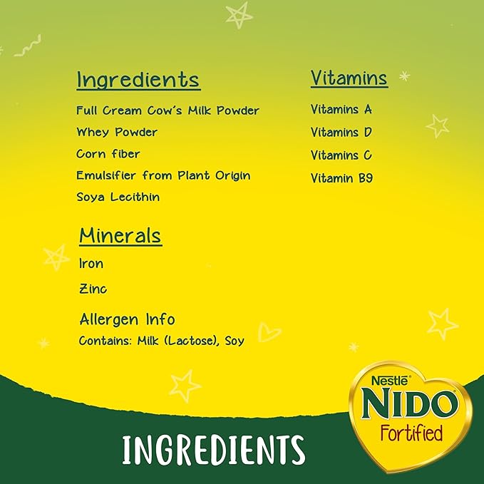 Nido Fiber Milk Powder 900g / مسحوق لبن فايبر من نيدو، وزن 900 جم