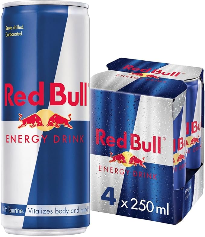 Red Bull Energy Drink, 250ml (4 pack) / مشروب الطاقة ريد بول، 250 مل (4 عبوات)