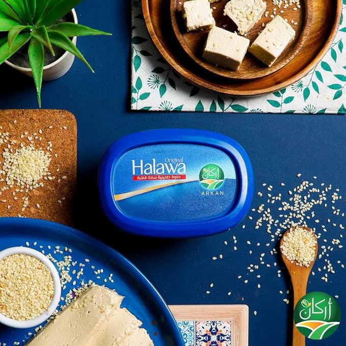 حلاوة أركان بريميوم السادة - مصنوعة من أجود المكونات الطبيعية لذوق غني وأصيل - خالية من الألوان الصناعية والمواد الحافظة - مثالية للإفطار والحلويات الشرقية - 600 جرام