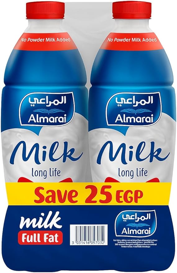 Almarai Milk 1.5L FF 4 Bundle Save 25 / حليب سائل من المراعي، خالي من الدسم، غير منكه، عبوة من 4 قطع، سعة 1.5 لتر للقطعة