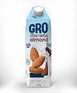 Gro Barista Almond Milk Lactous,gluten free 1L / لبن باريستا 1 لتر من جرو