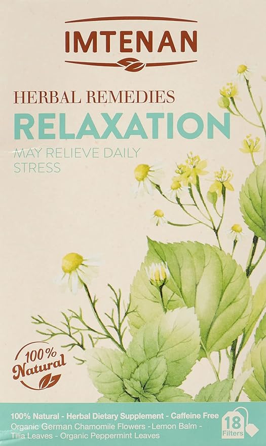 Imtenan Relaxing herbal tea 18 filters / شاي أعشاب للاسترخاء من امتنان 18 فتلة.