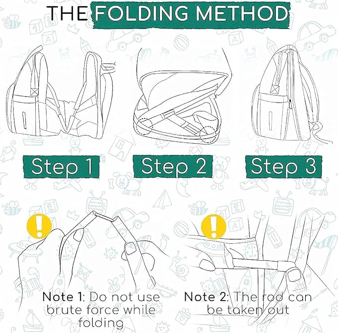 Multifunctional 3 in 1 Diaper Bag with Changing Station | Diaper Bag Backpack with Bassinet | Travel Baby Bed, Green, Large / شنطة حفاضات متعددة الوظائف 3 في 1 مع مسند لتغيير الحفاضات | ظهر للحفاضات سرير اطفال للسفر أخضر من دوتش ون