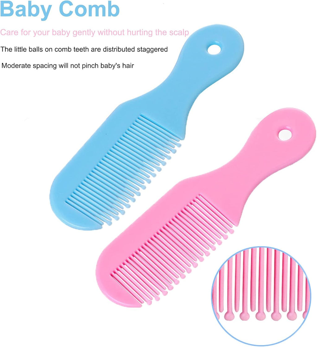 Baby Grooming Kit Newborn, Infant Toddler Healthcare & Grooming / مجموعة العناية اليومية الأساسية للأطفال حديثي الولادة من ام كيه ان زوم، أدوات أظافر محمولة مع شنطة تخزين والعناية الصحية الشخصية، 10 قطع، شفاف