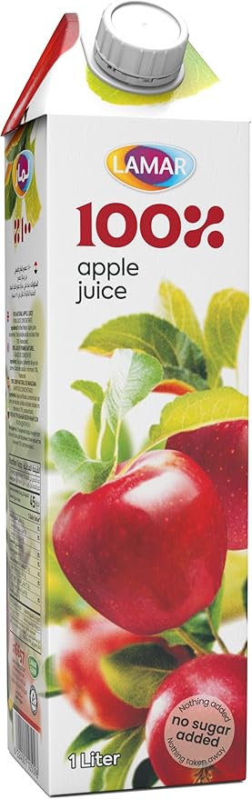Lamar apple juice, 1 liter / عصير تفاح من لامار، 1 لتر