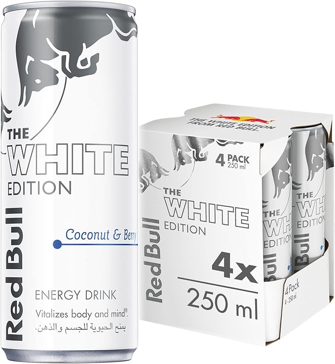 Red Bull Energy Drink, Coconut & Berry, 250ml (4 pack) / مشروب الطاقة من ريد بول، جوز الهند والتوت، 250 مل (4 عبوات)